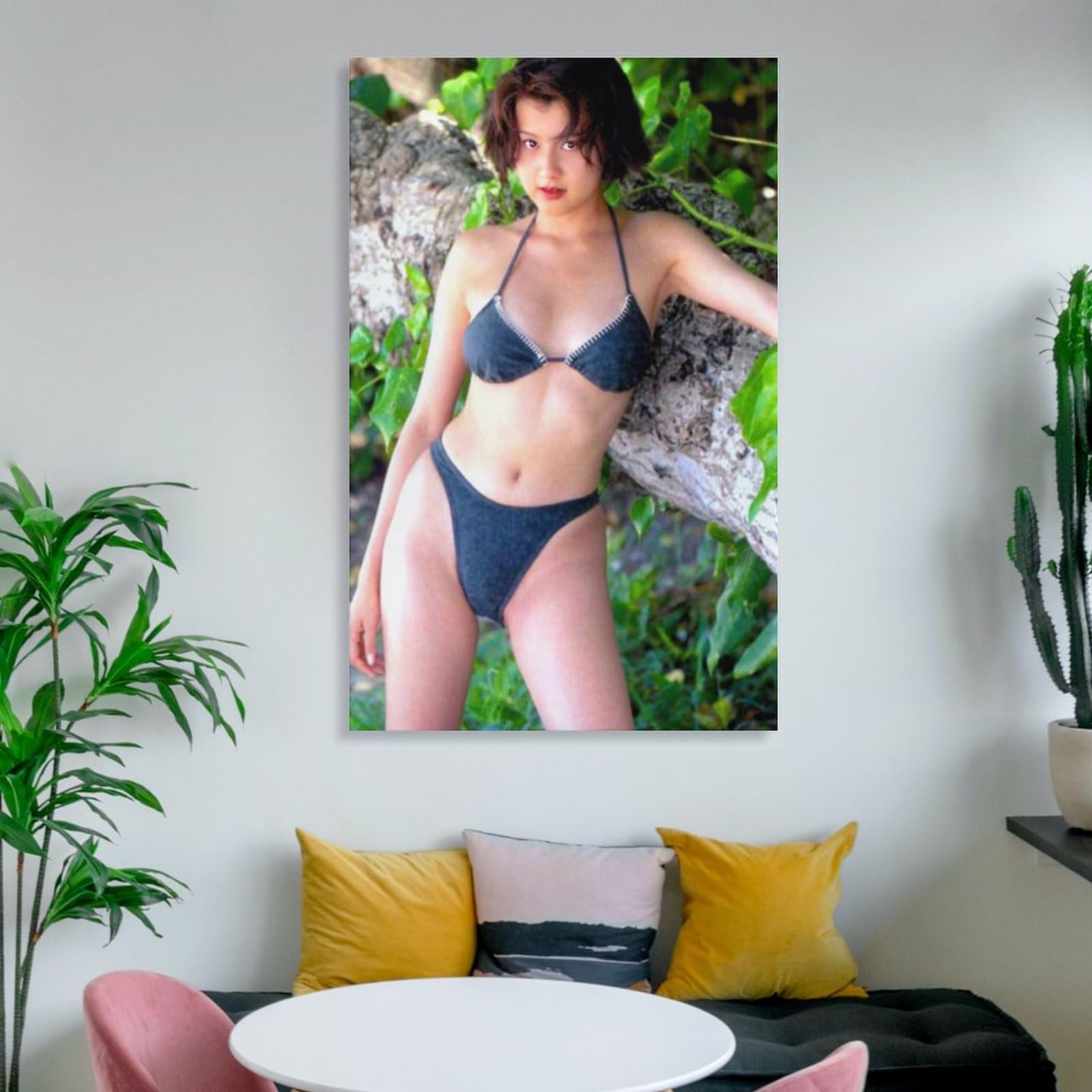 Amazon.co.jp: 藤原紀香水着セクシー写真ポスター キャンバス ポスター